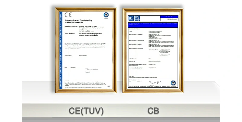 Joint Tech holds CE and CB certificates