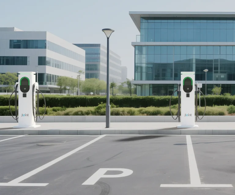 EVM007 dual port EV Charging Post