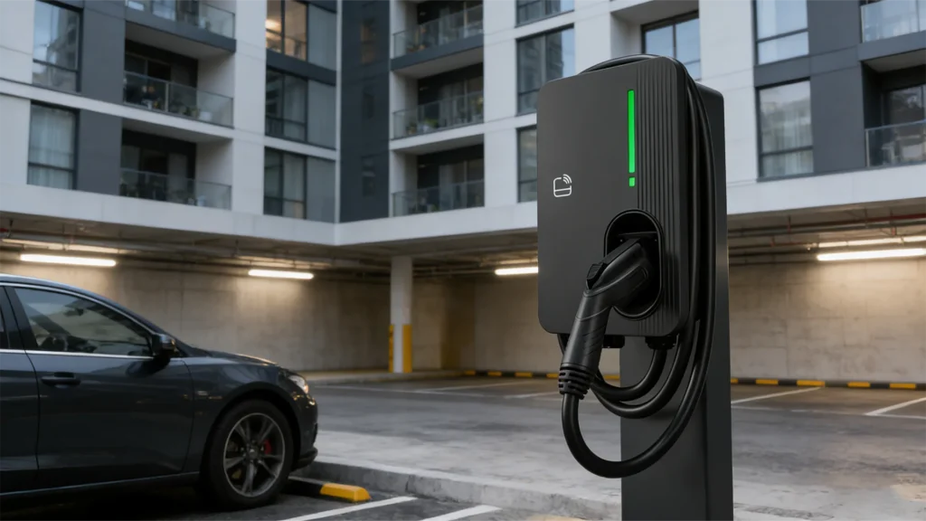 EVH007 Electric Fleet EV Charger with J1772 plug EVH007 Electric Fleet EV Charger with J1772 plug