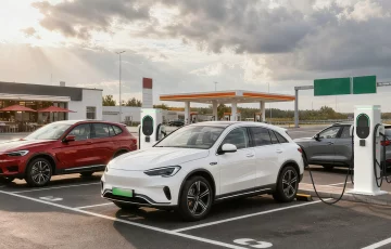 EVM007 7.4kw 22kw mode 3 AC EV Charger for high-way-and-fuel-stations