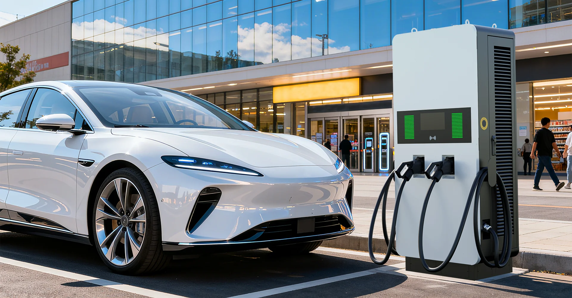 evd100 dc ev charger in shopping mall evd100 dc ev charger in shopping mall
